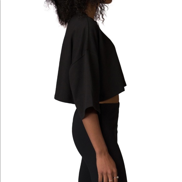 Puma Fenty x Rihanna Black Cropped Crew Neck Shirt - Picture 4 of 7